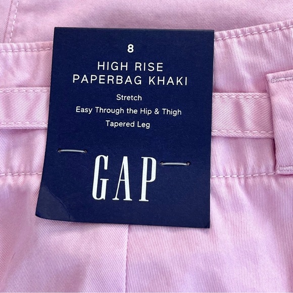 NWT GAP Paperbag Khaki Pants - Picture 10 of 14